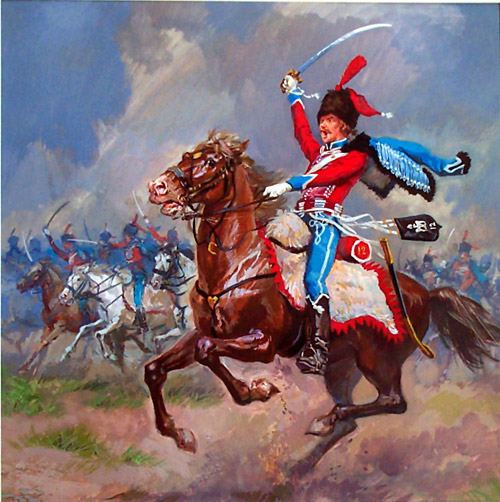 Hussar 12th Regiment (Original) by Luis Arcas Brauner Art at The Illustration Art Gallery