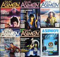 Isaac Asimov's Science Fiction: 1985 (5 issues + 1 issue from 1981) at The Book Palace
