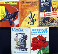 ASSORTED FIRST issues: Science Fiction, Mystery, Horror Digest Magazines 1953 - 1967 (5 issues)