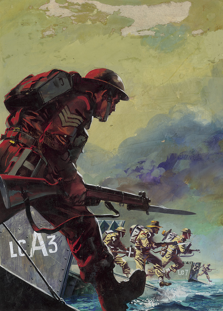 War At Sea Picture Library cover #9  'Down Ramps' (Original) art by Alessandro Biffignandi Art at The Illustration Art Gallery