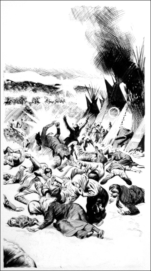 Massacre (Original) by Harry Bishop Art at The Illustration Art Gallery