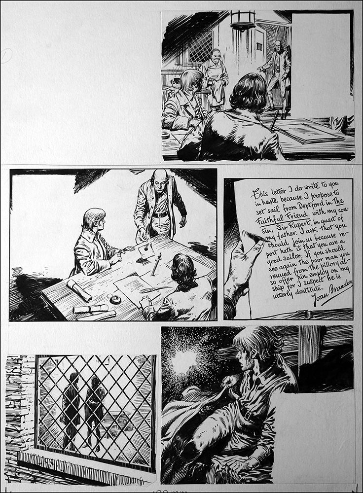 Black Bartlemy's Treasure - Letter (TWO pages) (Original) (Signed) art by Black Bartlemy's Treasure (Blasco) Art at The Illustration Art Gallery