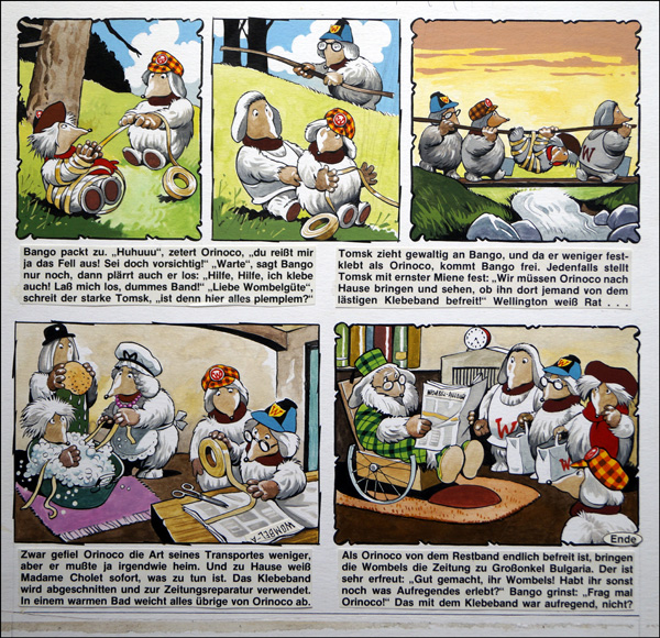 The Wombles - Sticky Situation (Original) by The Wombles (Blasco) Art at The Illustration Art Gallery