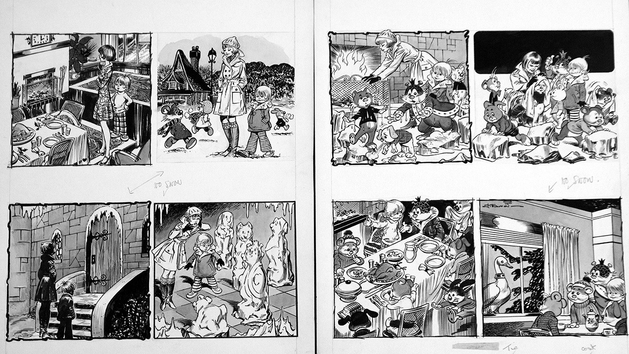 The Jumblies 'Snow Queen's Sun' (TWO pages) (Originals) (Signed) art by The Jumblies (Blasco) Art at The Illustration Art Gallery