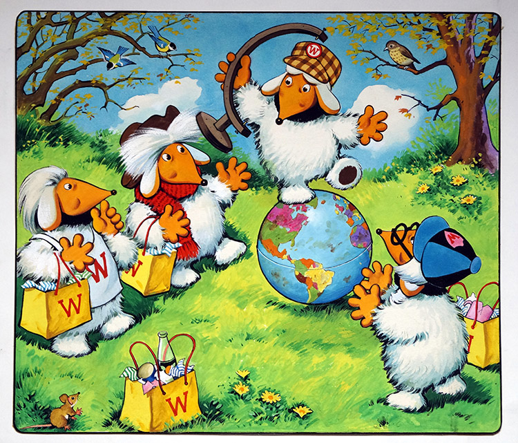 The Wombles: On Top Of The World (TWO pages) (Originals) by The Wombles (Blasco) Art at The Illustration Art Gallery