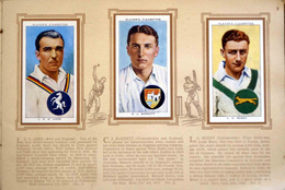 Complete Set of 50 Cricketers (1938) Cigarette cards in album (1938) at The Book Palace