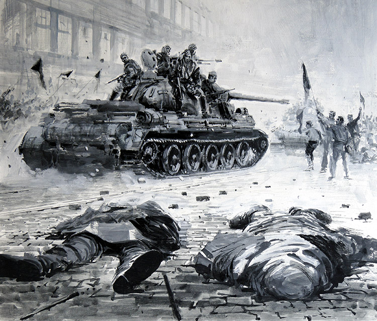 Hungarian Uprising (Original) by Other Military Art (Coton) at The Illustration Art Gallery