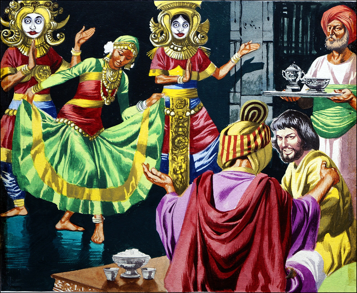 Marco Polo and the Dancing Girls (Original) art by Ron Embleton Art at The Illustration Art Gallery