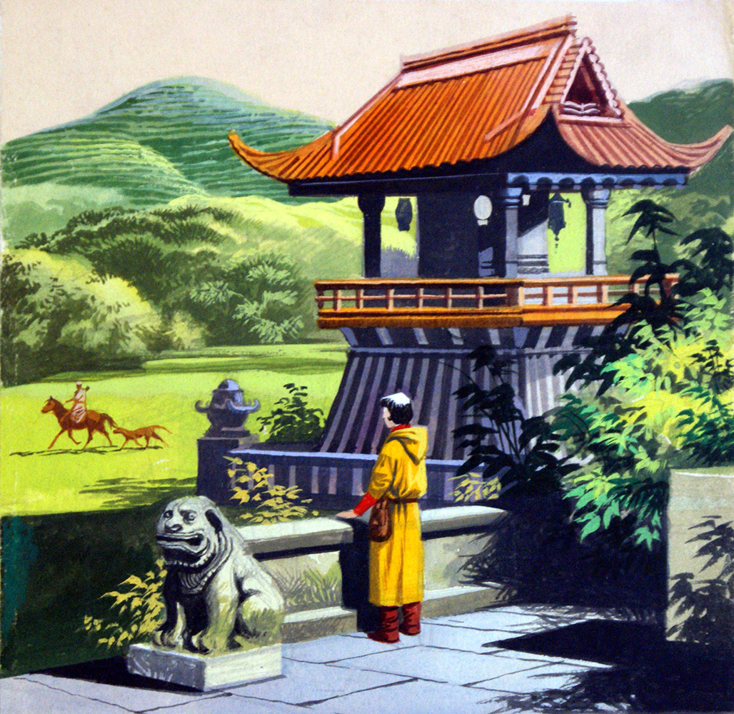 Marco Polo in the Khan's Gardens (Original) art by Ron Embleton Art at The Illustration Art Gallery