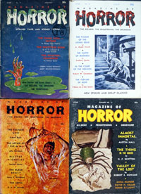 Magazine Of Horror & The Strange Tales & Science Fiction (4 issues)