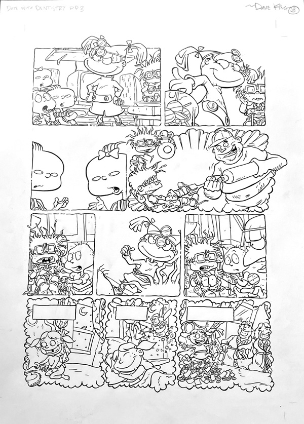 A Rugrats Adventure: Date With Dentistry page 3 (Original) (Signed) by Dave King Art at The Illustration Art Gallery