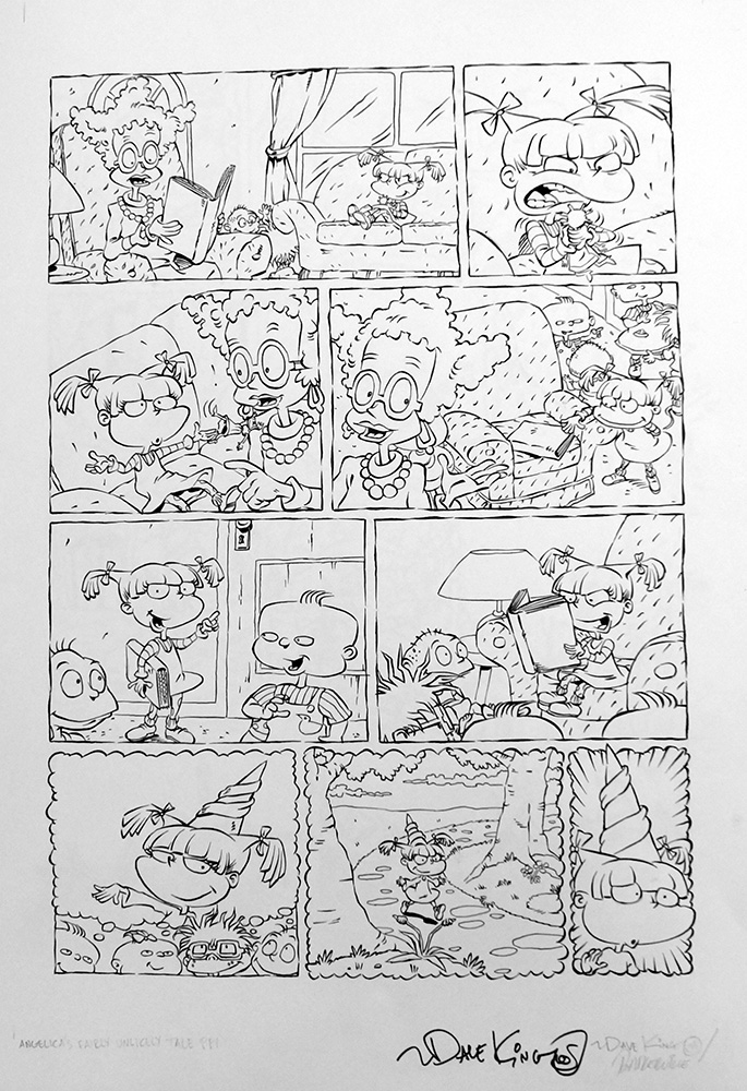 A Rugrats Adventure: Angelica's Fairly Unlikely Tale page 1 (Original) (Signed) art by Dave King Art at The Illustration Art Gallery