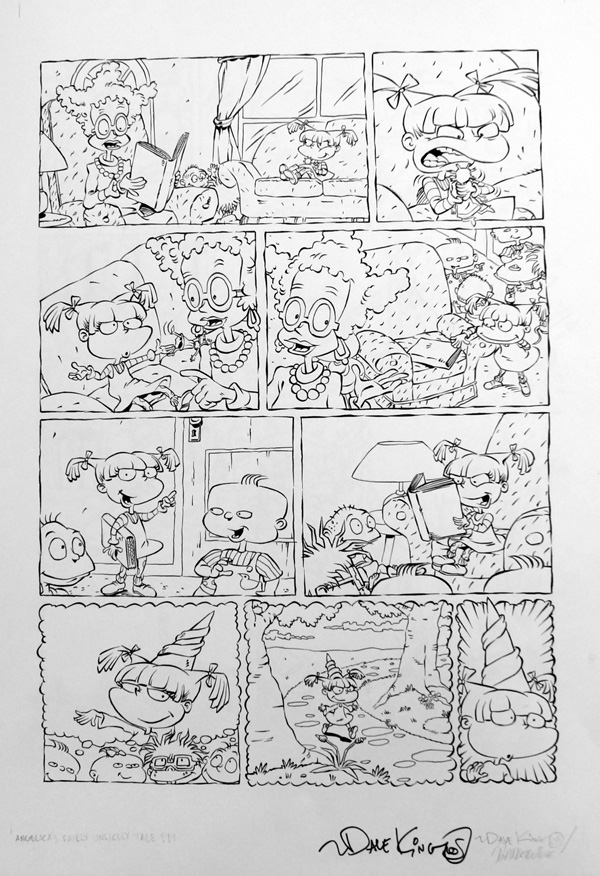 A Rugrats Adventure: Angelica's Fairly Unlikely Tale page 1 (Original) (Signed) by Dave King Art at The Illustration Art Gallery
