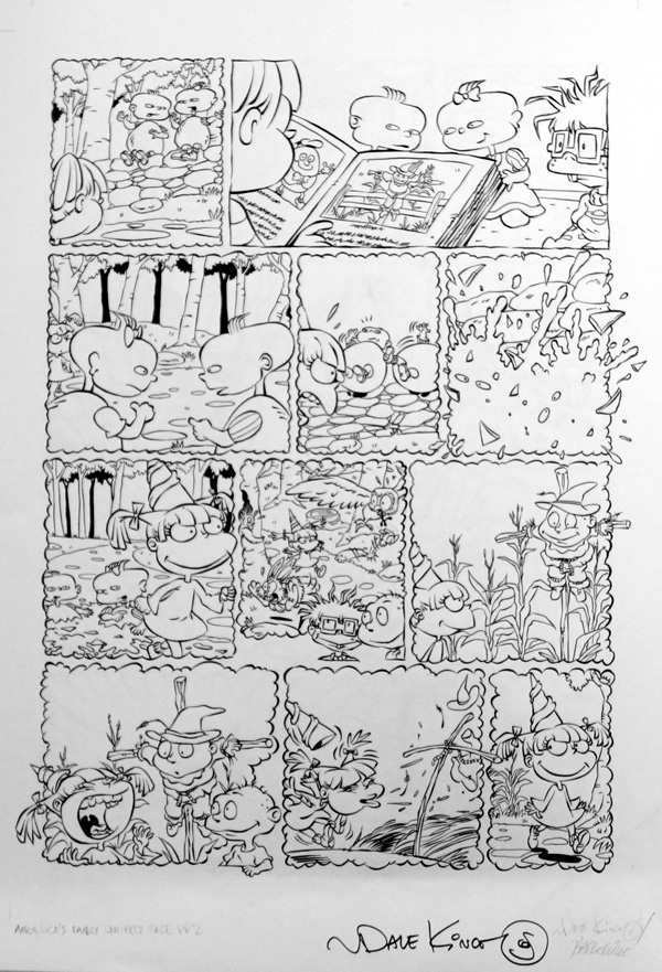 A Rugrats Adventure: Angelica's Fairly Unlikely Tale page 2 (Original) (Signed) by Dave King Art at The Illustration Art Gallery