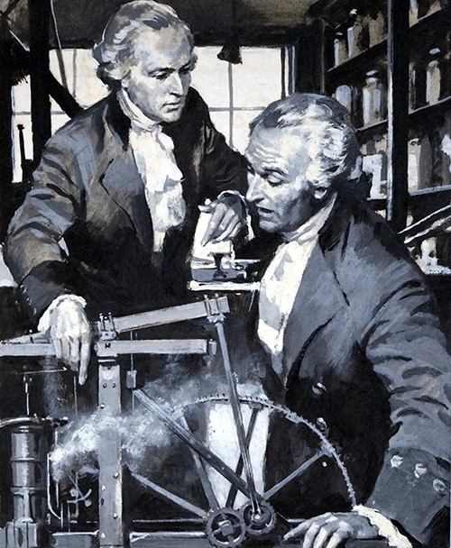 James Watt (Original) by Frank Marsden Lea Art at The Illustration Art Gallery