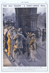 The 1914 Season: A Fancy Dress Ball at The Albert Hall art by Fortunino Matania