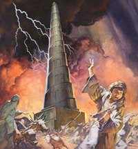 The Tower of Babel (Original) (Signed)