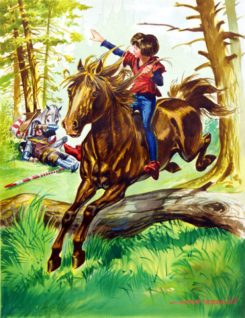 Bareback Rider (Original) (Signed) by Jose Ortiz Art at The Illustration Art Gallery