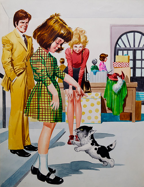 Puppy Love (Original) by Jose Ortiz Art at The Illustration Art Gallery