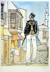 Corto Maltese - Man About Town (Print) (Signed)