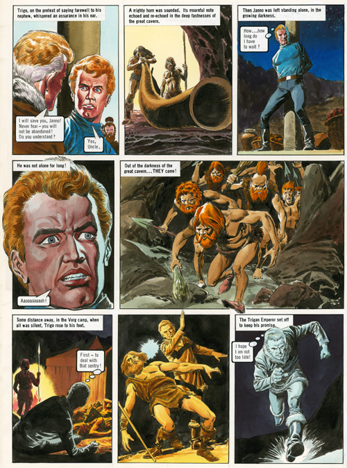 The Trigan Empire: Look and Learn issue 632 (23 Feb 1974) - A Mighty Horn Sounds (Original) by Miguel Quesada Art at The Illustration Art Gallery
