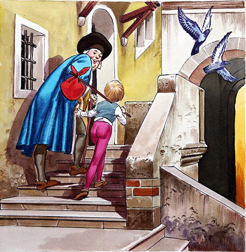 Dick Whittington: 10 Welcome to my Home (Original) by Dick Whittington (Quinto) at The Illustration Art Gallery