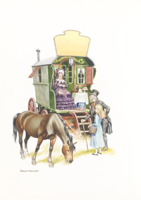 The Old Curiosity Shop: Happy Aboard the Caravan (Original) (Signed)