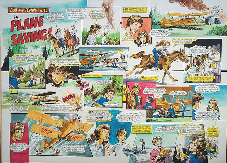 Bob & Penny Wise (TWO pages) (Originals) (Signed) by John Richardson Art at The Illustration Art Gallery