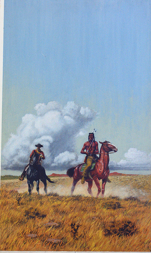 The White Cheyenne - Corgi paperback cover art (Original) by Ian Robertson Art at The Illustration Art Gallery