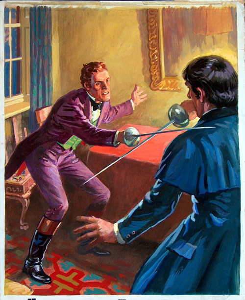 Thriller Picture Library cover #148  'The Picture of Dorian Gray' (Original) by Septimus Scott Art at The Illustration Art Gallery