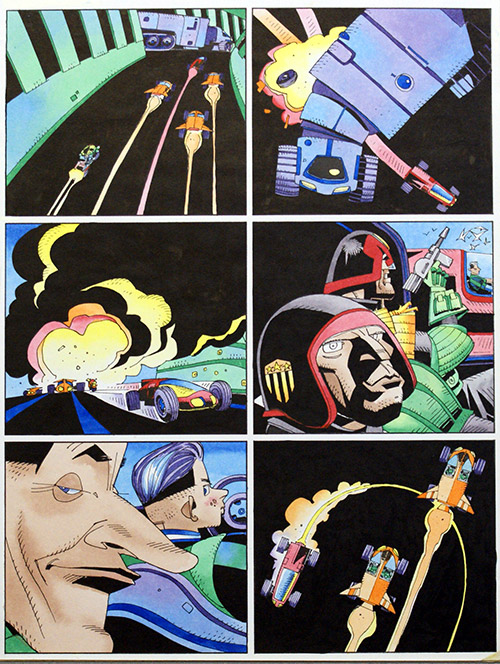 Judge Dredd: Hot Pursuit 3-33 (Original) by Pete Smith Art at The Illustration Art Gallery