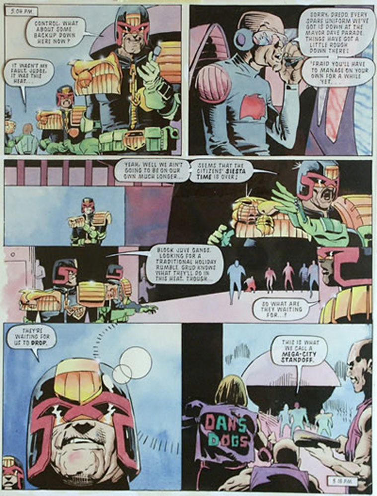 Judge Dredd: Do the Wrong Thing 49-8 (Original) art by Pete Smith Art at The Illustration Art Gallery
