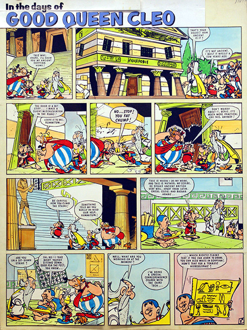 Asterix In the Days of Good Queen Cleo  4 (Print) by Albert Uderzo Art at The Illustration Art Gallery