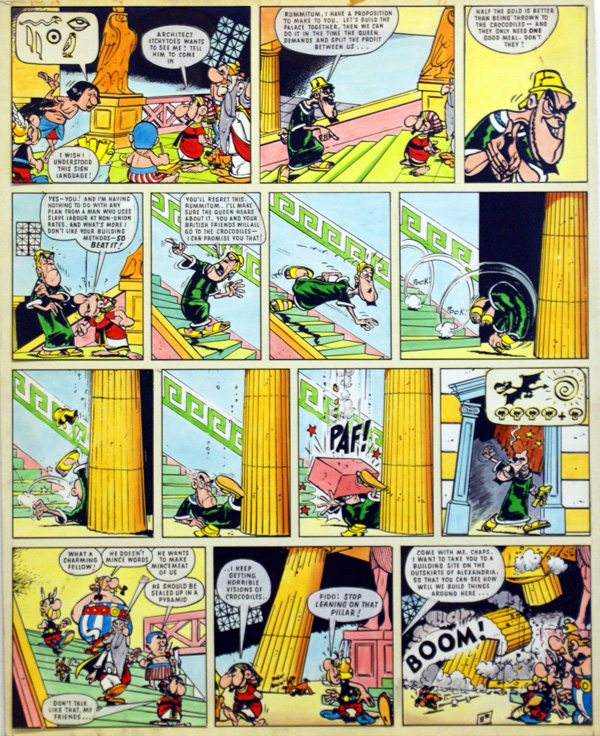 Asterix In the Days of Good Queen Cleo  9 (Print) by Albert Uderzo Art at The Illustration Art Gallery