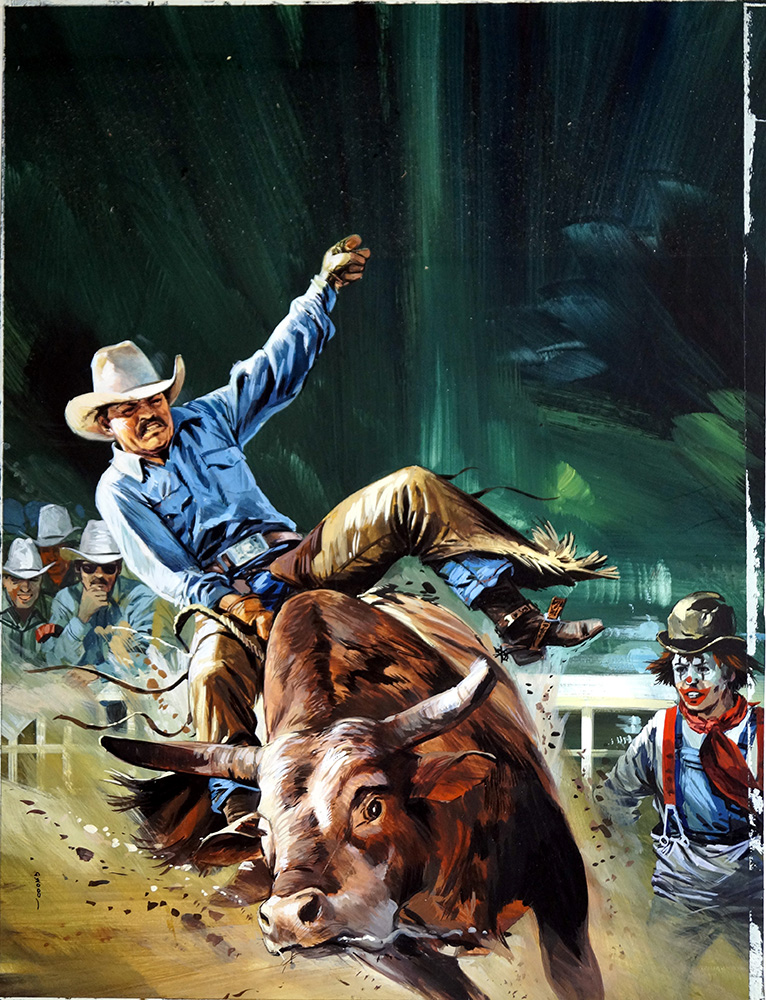 Rodeo (Original) (Signed) art by Gerry Wood Art at The Illustration Art Gallery