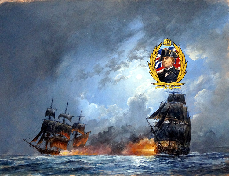 The Bombay Marines book cover art (Original) (Signed) by Paul Wright Art at The Illustration Art Gallery